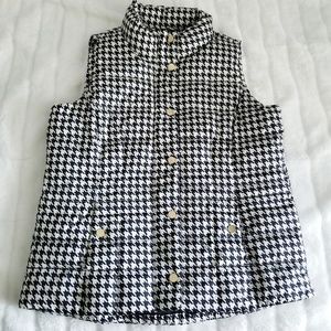 Charter Club Houndstooth Puffer Vest